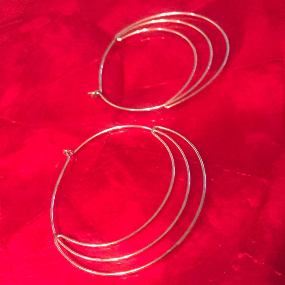 Silver hoops